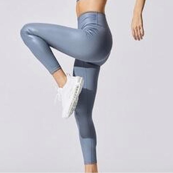 Carbon38 Women's High-Waisted Gray Leggings S - Picture 2 of 4